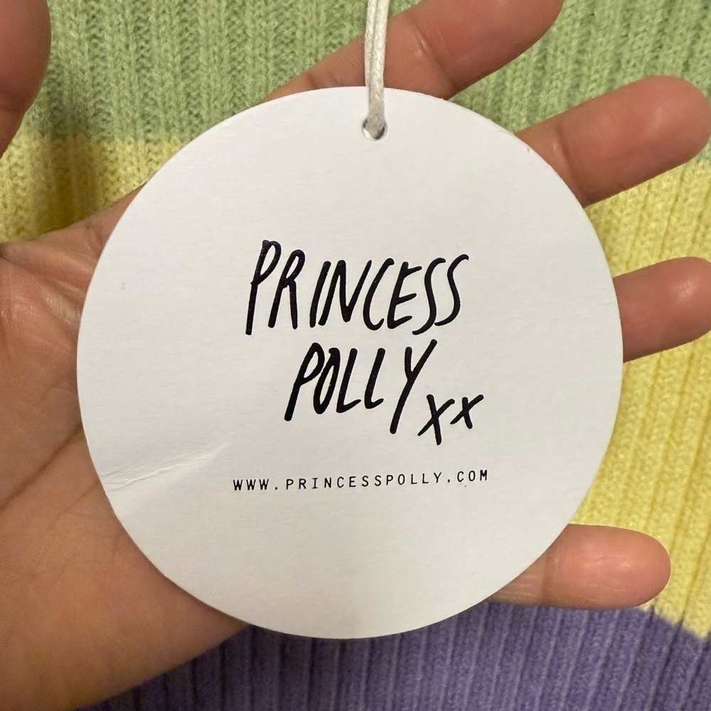 Princess Polly Cara Striped Sweater Mini Dress M/L - Picture 7 of 11